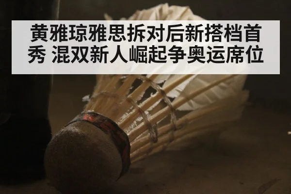 黄雅琼雅思拆对后新搭档首秀 混双新人崛起争奥运席位